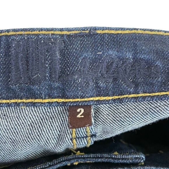 Kut From The Kloth Baby Bootcut Embroidered Dark Blue Denim Jeans 5-Pocket Nice - Picture 3 of 13